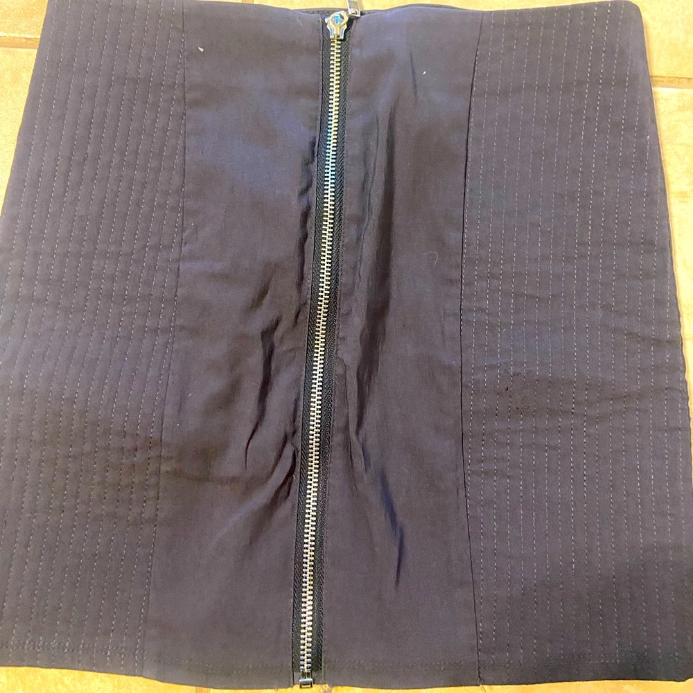 Grey Mini Skirt - Size Small - H&M